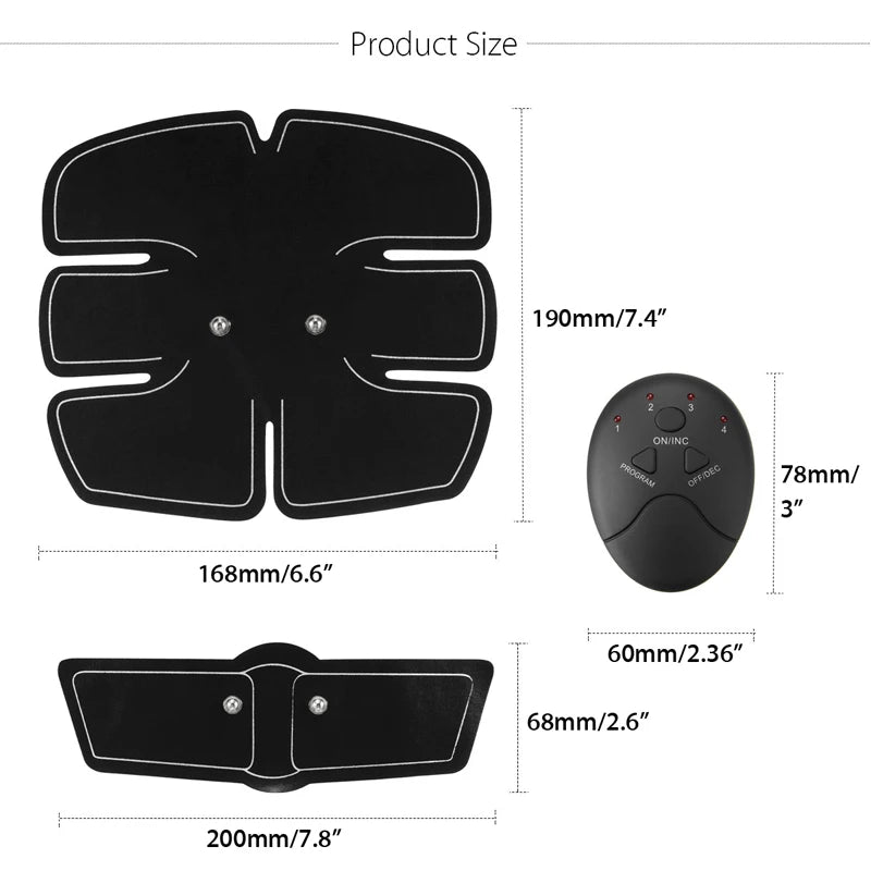 Electric Wireless Muscle Stimulator, Ems, Buttocks, Hips, Trainer, Abdomen, ABS, Stimulator, Fitness, Body Slimming Massager