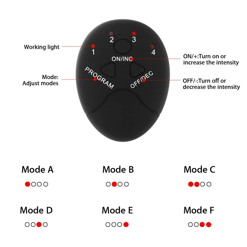 Electric Wireless Muscle Stimulator, Ems, Buttocks, Hips, Trainer, Abdomen, ABS, Stimulator, Fitness, Body Slimming Massager