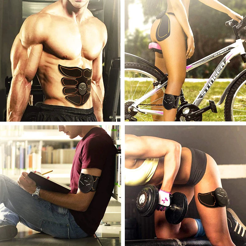Electric Wireless Muscle Stimulator, Ems, Buttocks, Hips, Trainer, Abdomen, ABS, Stimulator, Fitness, Body Slimming Massager
