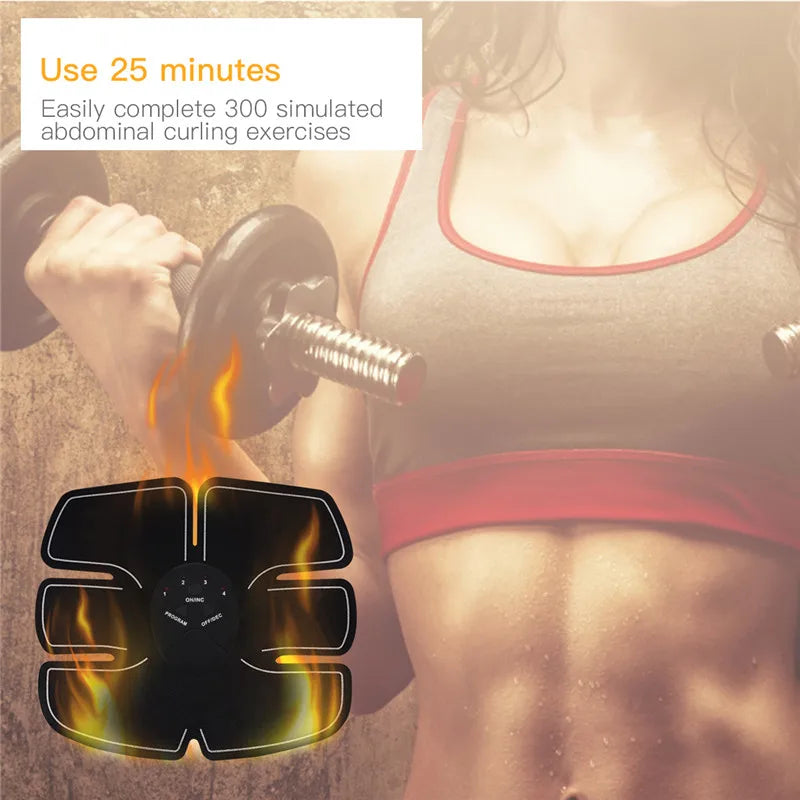 Electric Wireless Muscle Stimulator, Ems, Buttocks, Hips, Trainer, Abdomen, ABS, Stimulator, Fitness, Body Slimming Massager